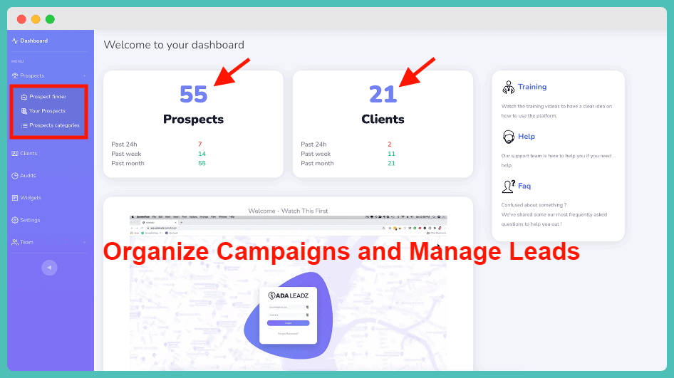 ADA Leadz Review - Organize Campaigns and Manage Leads