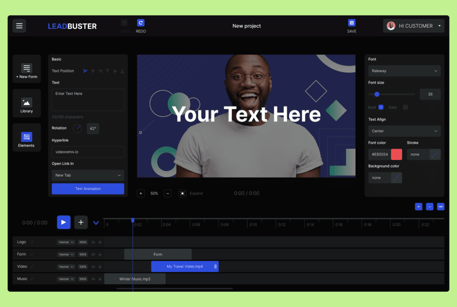 LeadBuster review: animate your text