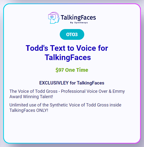 TalkingFaces OTO3