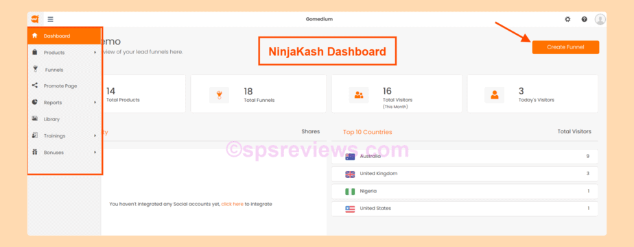 NinjaKash Review: Step 1: Log in to The Software