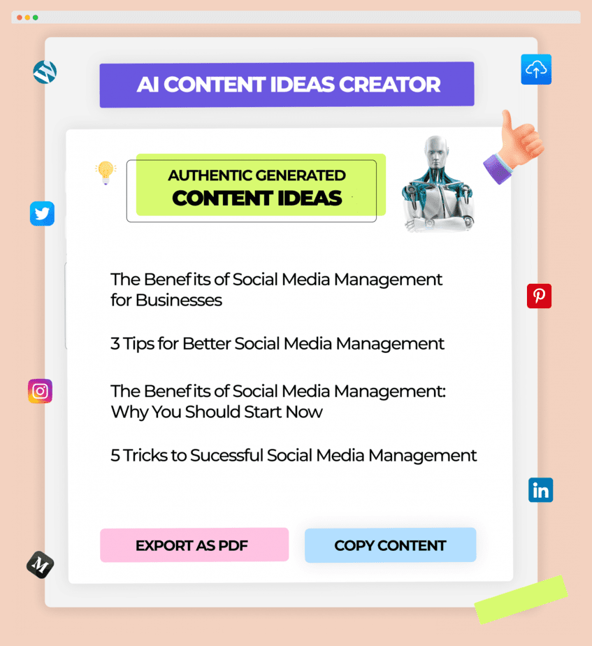 ContentGenie's Ideas Creator